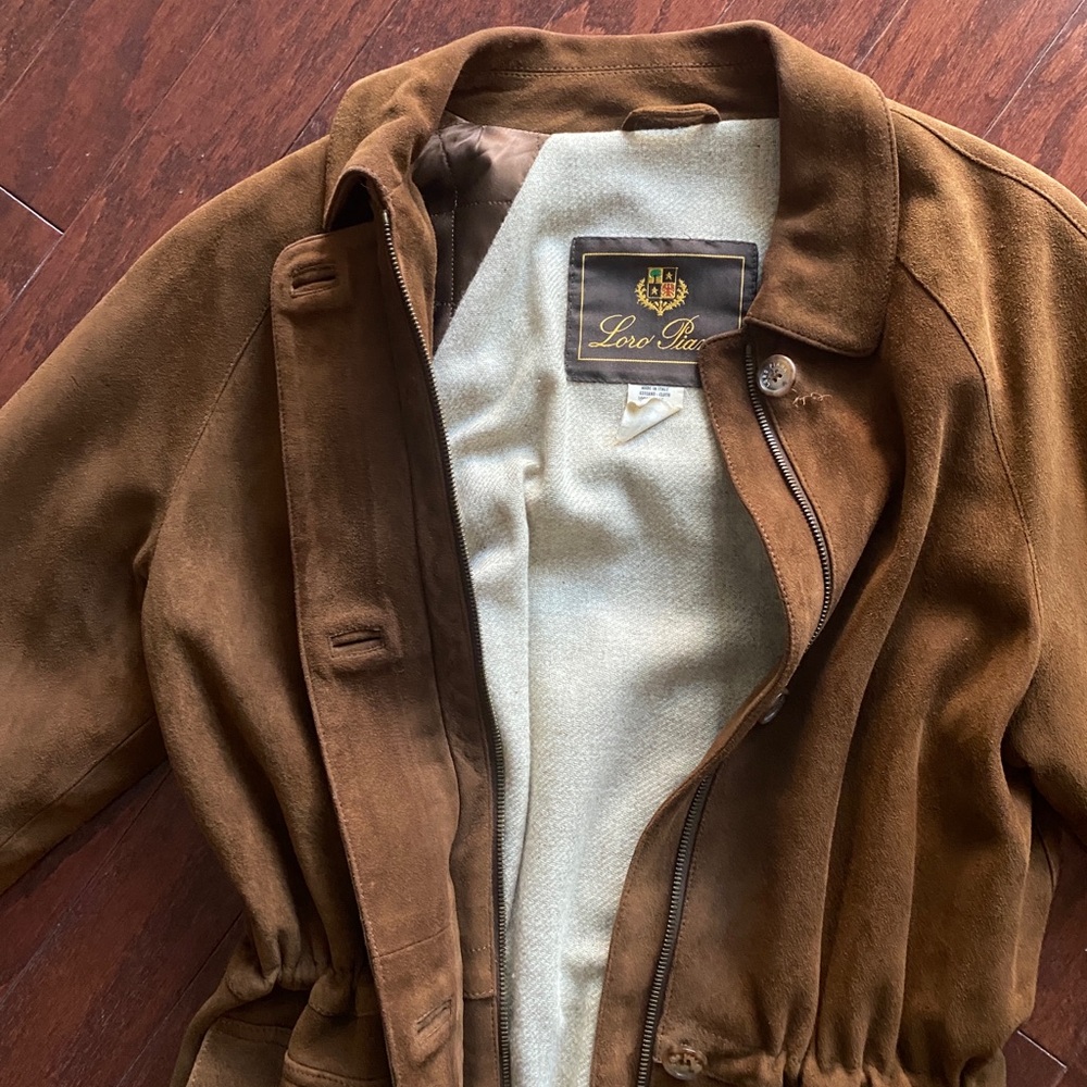 Authentic Loro Piana Suede Coat size medium